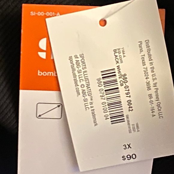 (6) - Sport Illustrated Oversized Cropped 90s Dolman Scuba Bomber Jacket… - Picture 13 of 13